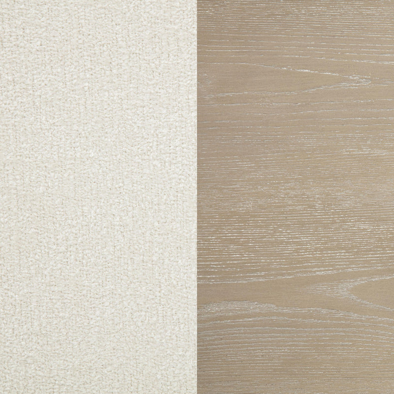 Lucaire Arched Upholstered Dining Side Chair Cream (Set of 2) - 105962
