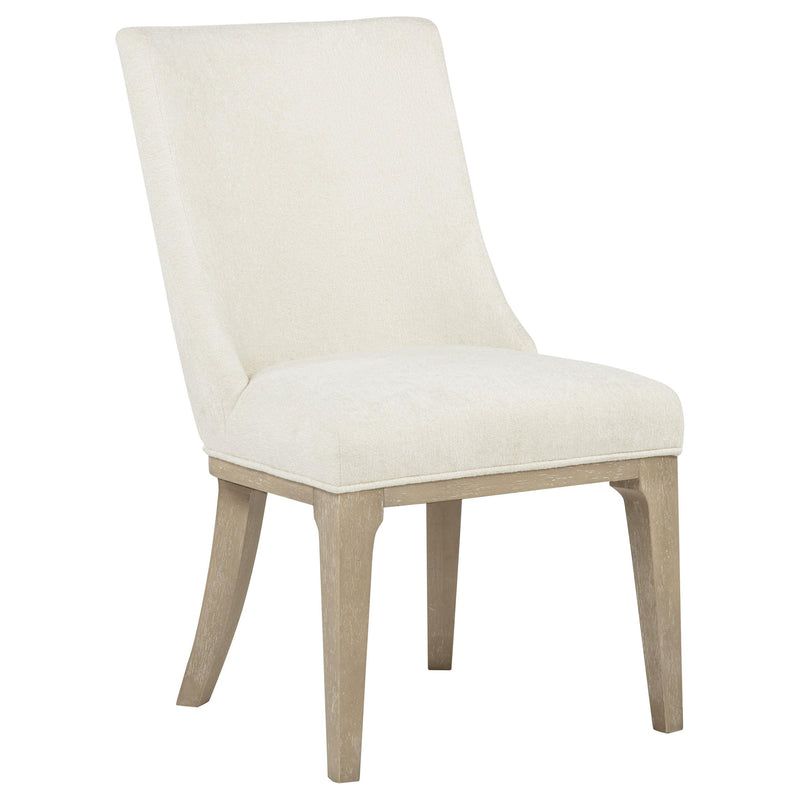 Lucaire Arched Upholstered Dining Side Chair Cream (Set of 2) - 105962