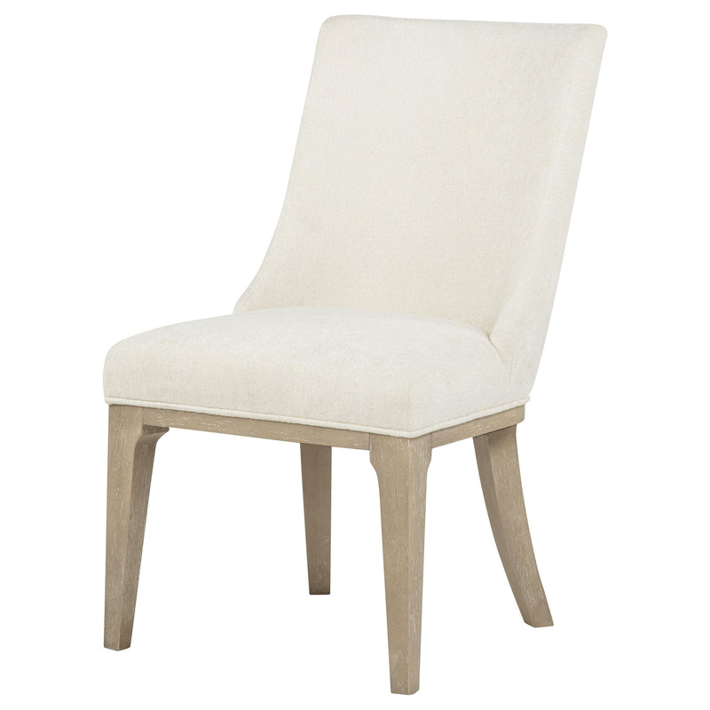 Lucaire Arched Upholstered Dining Side Chair Cream (Set of 2) - 105962