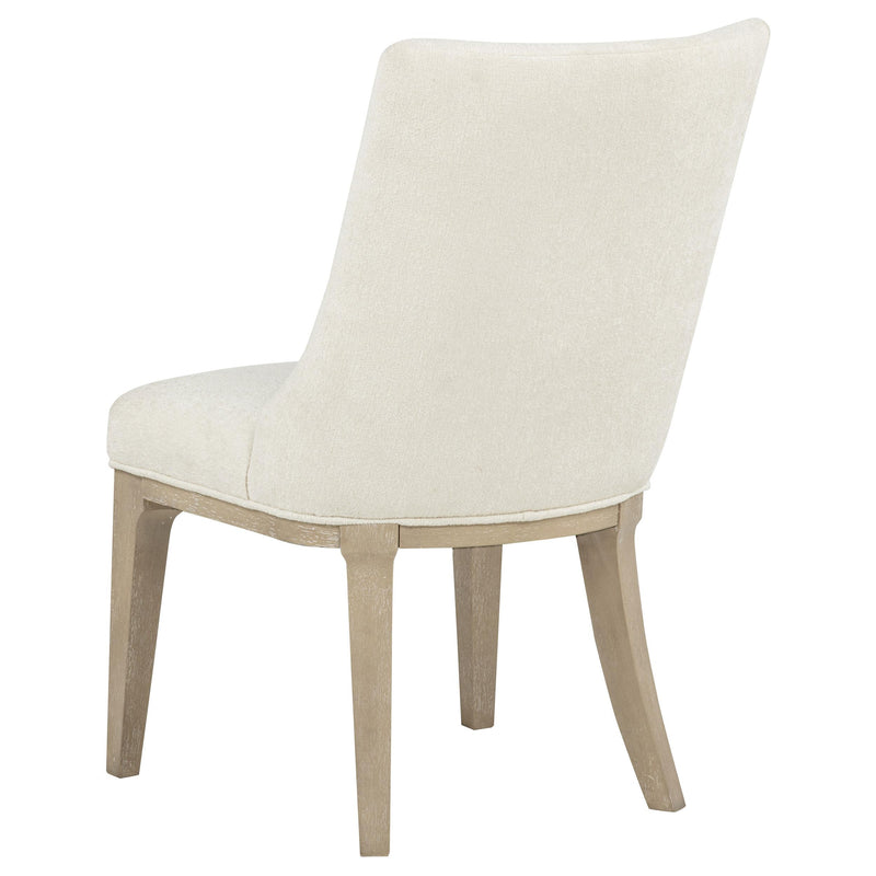 Lucaire Arched Upholstered Dining Side Chair Cream (Set of 2) - 105962