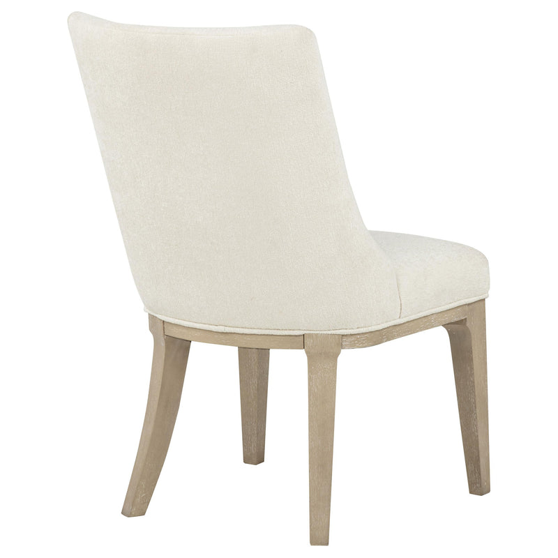 Lucaire Arched Upholstered Dining Side Chair Cream (Set of 2) - 105962