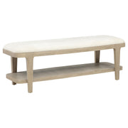 Lucaire Upholstered Bedroom Bench Sandstone - 225186