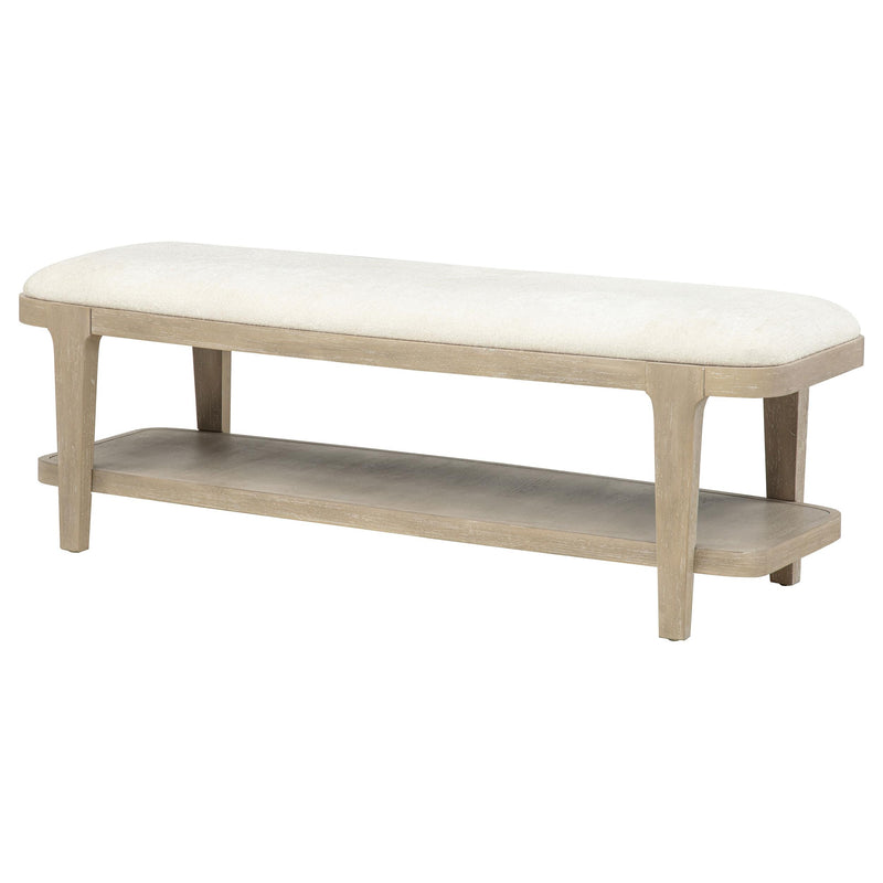 Lucaire Upholstered Bedroom Bench Sandstone - 225186
