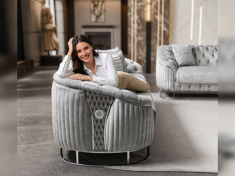 Lucas 3-pieces (Sofa & Loveseat & Chair) Livingroom Set in Beige - 200-ST-LUC-TURKO276-321