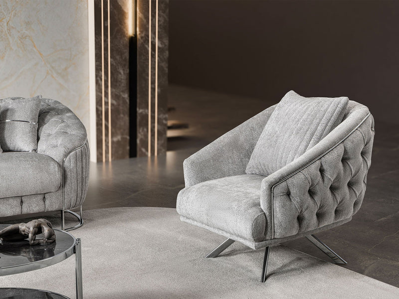 Lucas 3-pieces (Sofa & Loveseat & Chair) Livingroom Set in Beige - 200-ST-LUC-TURKO276-321