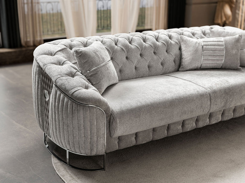 Lucas 3-pieces (Sofa & Loveseat & Chair) Livingroom Set in Beige - 200-ST-LUC-TURKO276-321