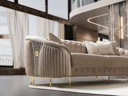 Lucas 3-pieces (Sofa & Loveseat & Chair) Livingroom Set in Beige - 200-ST-LUC-TURKO276-321