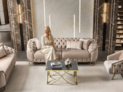 Lucas 3-pieces (Sofa & Loveseat & Chair) Livingroom Set in Beige - 200-ST-LUC-TURKO276-321