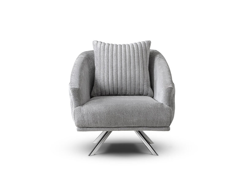 Lucas 3-pieces (Sofa & Loveseat & Chair) Livingroom Set in Grey - 200-ST-LUC-HENRY04-321