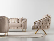 Lucas 3-pieces (Sofa & Loveseat & Chair) Livingroom Set in Grey - 200-ST-LUC-HENRY04-321