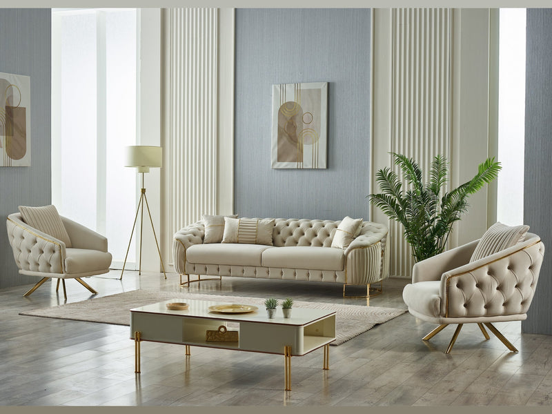 Lucas 89" Wide Tufted Sofa - Gate FurnitureSofas