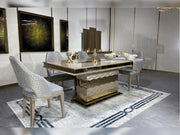 Lucas Diningroom (Consol With Mirror & Dining Table & 6 Dining Chair) - 200-MUM-LUC-DT-6-SET