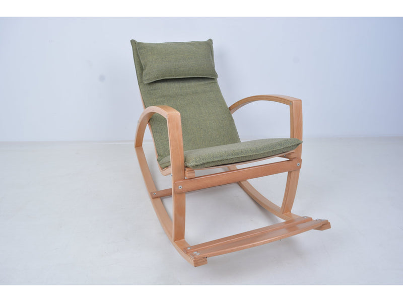 Lucas Rocking Chair Fume in Red - 701-ROC-RED