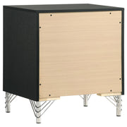 Lucia 2-drawer Nightstand Bedside Table Black - 224992