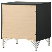 Lucia 2-drawer Nightstand Bedside Table Black - 224992