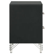 Lucia 2-drawer Nightstand Bedside Table Black - 224992