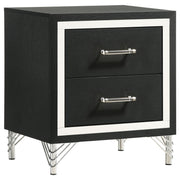 Lucia 4-piece Queen Bedroom Set Grey and Black - 224991Q-S4