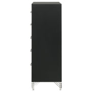 Lucia 5-drawer Bedroom Chest of Drawers Black - 224995