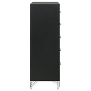 Lucia 5-drawer Bedroom Chest of Drawers Black - 224995