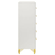 Lucia 5-drawer Bedroom Chest of Drawers White - 224735