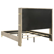 Lucia 5-piece Eastern King Bedroom Set Beige and White - 224731KE-S5