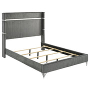 Lucia 5-piece Eastern King Bedroom Set Grey and Black - 224991KE-S5