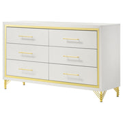 Lucia 6-drawer Dresser Cabinet White - 224733