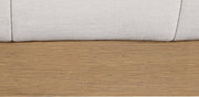 Lucia Linen Textured Fabric King Bed Cream - Gate FurnitureKing Bed