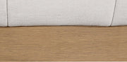 Lucia Linen Textured Fabric Queen Bed Cream - Gate FurnitureQueen Bed