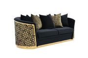 Luciana 2 PC ( Sofa & Loveseat ) - L811-BLK-2PC
