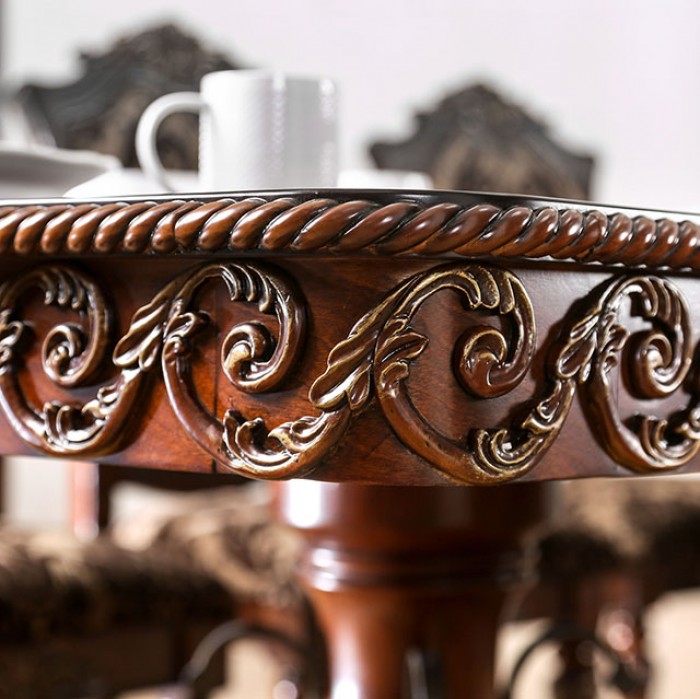 Lucie Brown Cherry Dining Table - CM3788T-TABLE