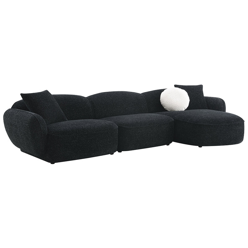 Lucifer Sectional Sofa w/3 Pillows - LV03525