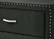 Lucinda Black Upholstered Wingback Panel Bedroom Set - Gate FurnitureBedroom Set