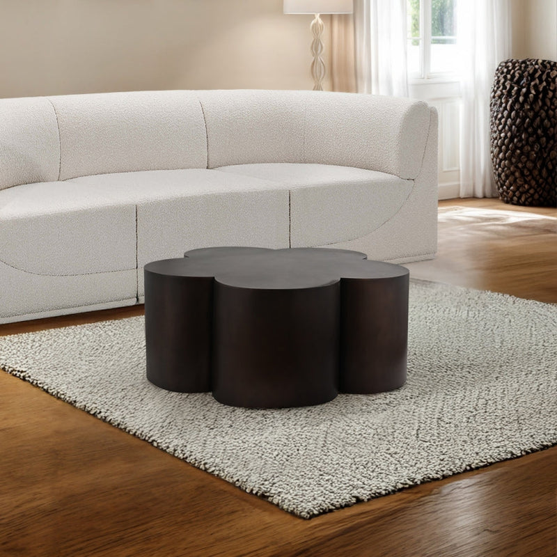 Lucky Iron Coffee Table in Brown - 99099Brown-CT