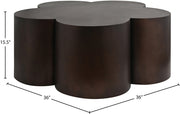 Lucky Iron Coffee Table in Brown - 99099Brown-CT