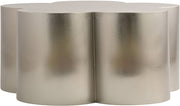 Lucky Iron Coffee Table in Silver - 99099Silver-CT