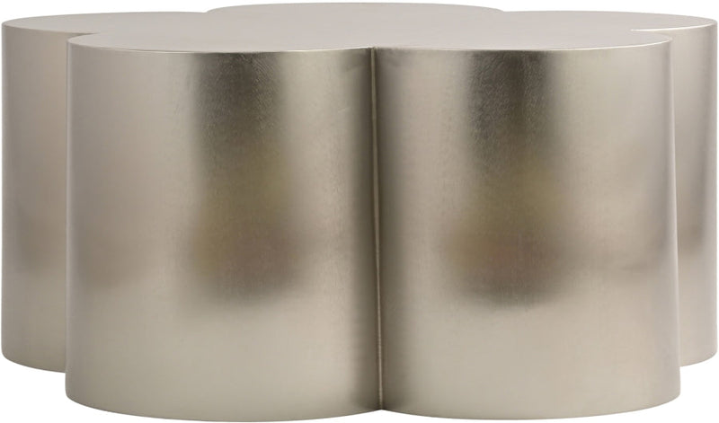 Lucky Iron Coffee Table in Silver - 99099Silver-CT