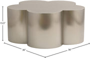 Lucky Iron Coffee Table in Silver - 99099Silver-CT