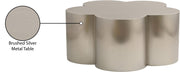 Lucky Iron Coffee Table in Silver - 99099Silver-CT