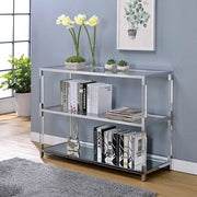 Ludvig Chrome/Clear Sofa Table - CM4153S
