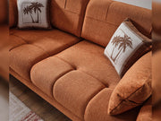 Lugano 3-pieces (Sofa & Loveseat & Relax Chair) Livingroom in Brown - Beige - 200-ELIF-LUG-A224-321R
