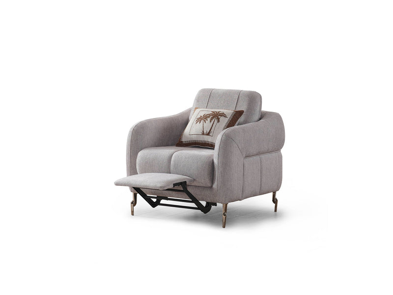 Lugano 3-pieces (Sofa & Loveseat & Relax Chair) Livingroom in Cream - Brick - 200-ELIF-LUG-A227-321R