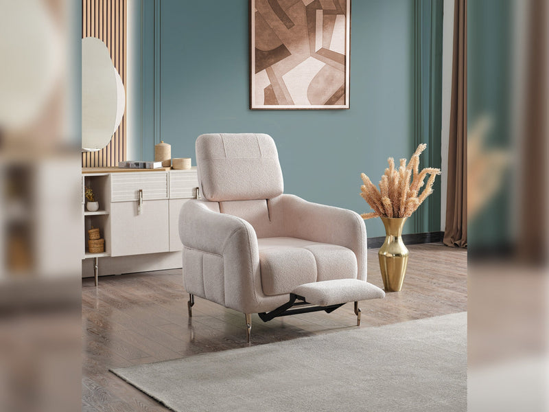 Lugano 3-pieces (Sofa & Loveseat & Relax Chair) Livingroom in Dark Grey - Light Grey - 200-ELIF-LUG-A226-321R