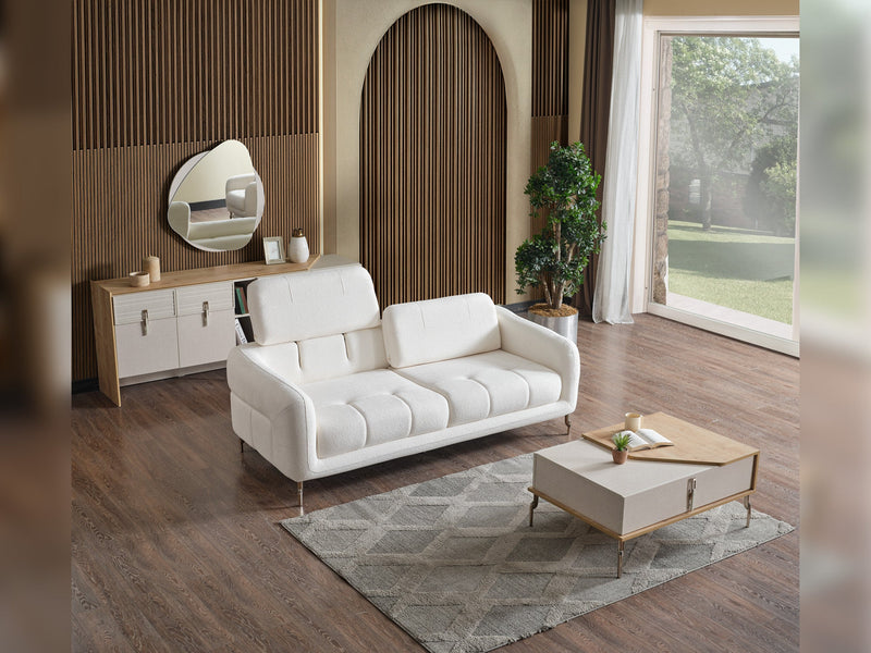 Lugano 3-pieces (Sofa & Loveseat & Relax Chair) Livingroom in Dark Grey - Light Grey - 200-ELIF-LUG-A226-321R