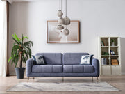 Lugano 3-pieces (Sofa & Loveseat & Relax Chair) Livingroom in Dark Grey - Light Grey - 200-ELIF-LUG-A226-321R