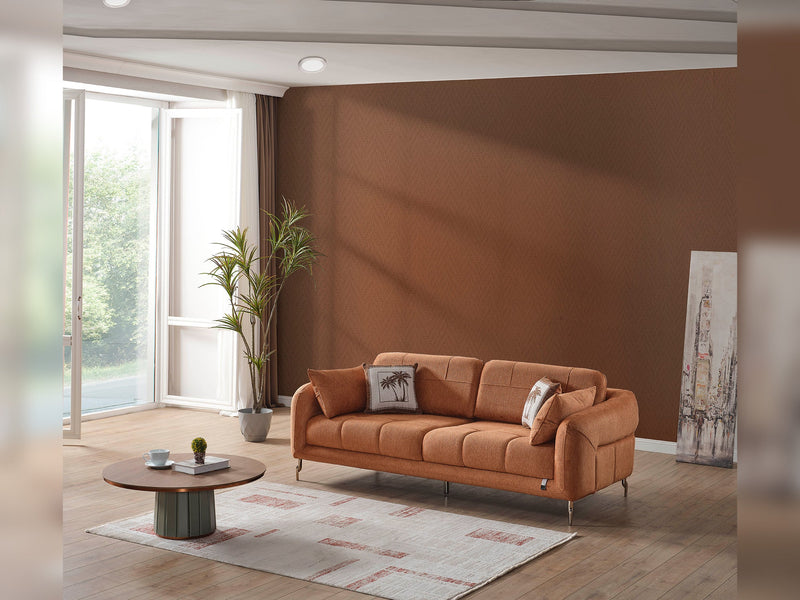 Lugano 3-pieces (Sofa & Loveseat & Relax Chair) Livingroom in White - 200-ELIF-LUG-A225-321R