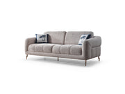 Lugano 3-pieces (Sofa & Loveseat & Relax Chair) Livingroom in White - 200-ELIF-LUG-A225-321R