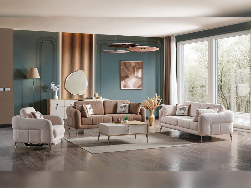 Lugano Convertible Loveseat in Dark Grey - 200-ELIF-LUG-A226-2