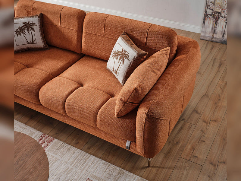 Lugano Convertible Loveseat in Dark Grey - 200-ELIF-LUG-A226-2