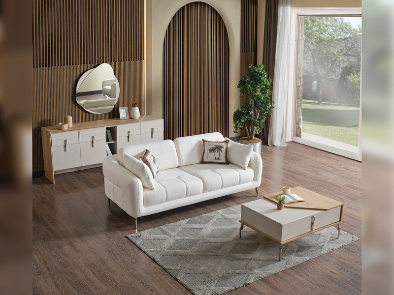 Lugano Convertible Loveseat in Dark Grey - 200-ELIF-LUG-A226-2